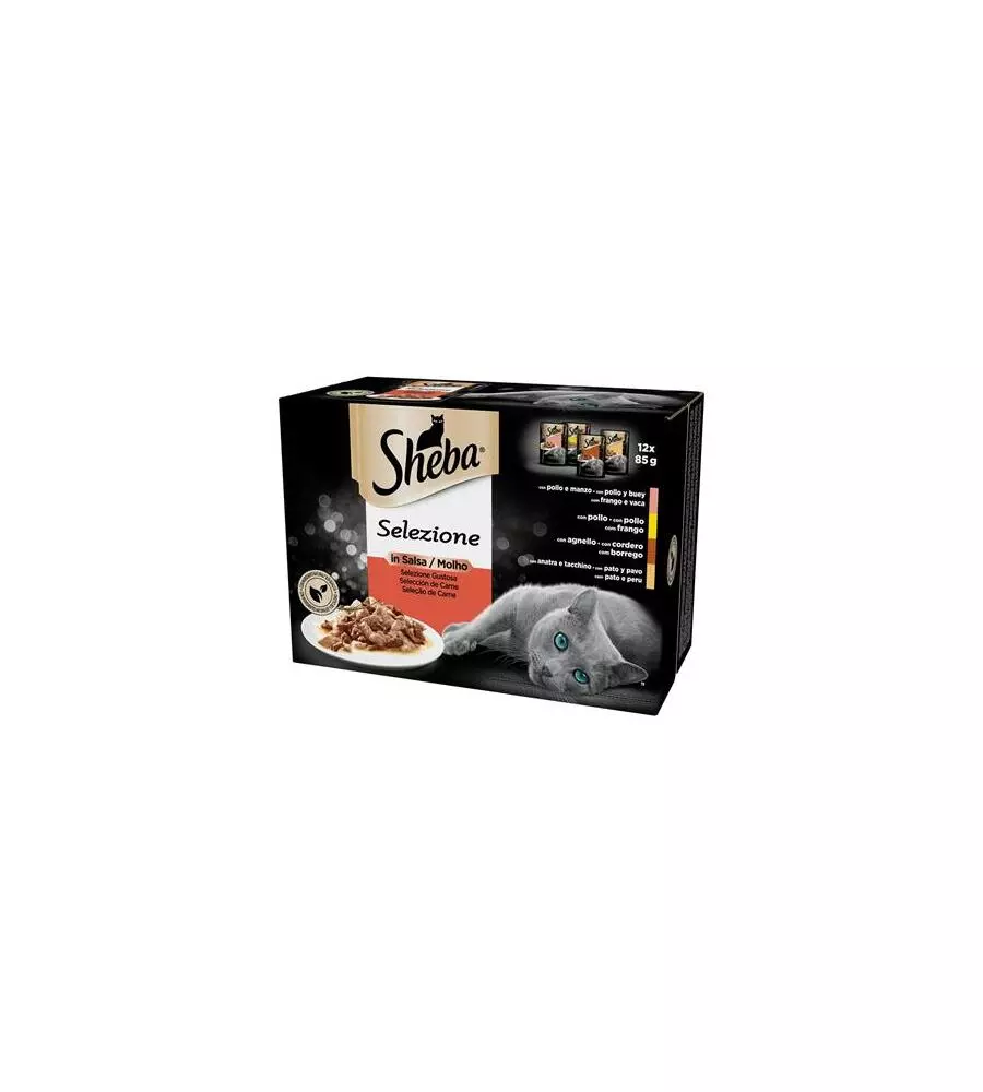 Sheba - multipack umido per gatti in salsa 12 pz