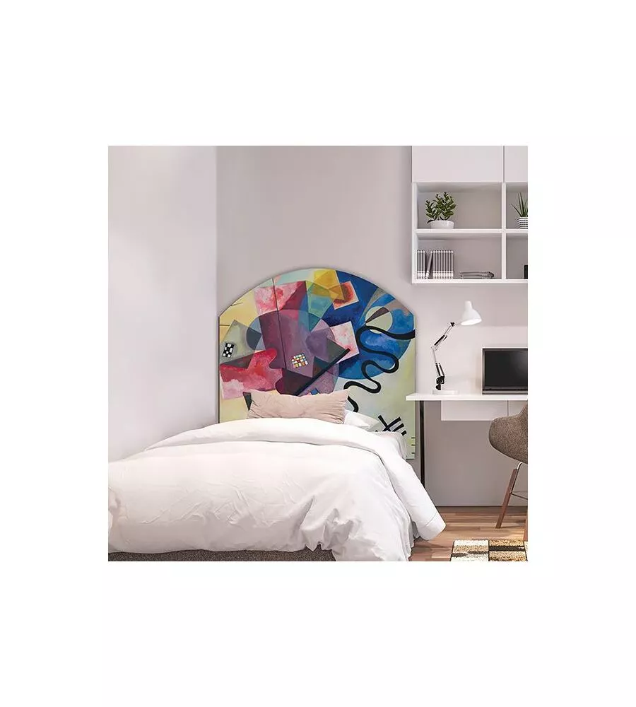 Testiera adesiva "kandinsky" per letto singolo, 78x95 cm