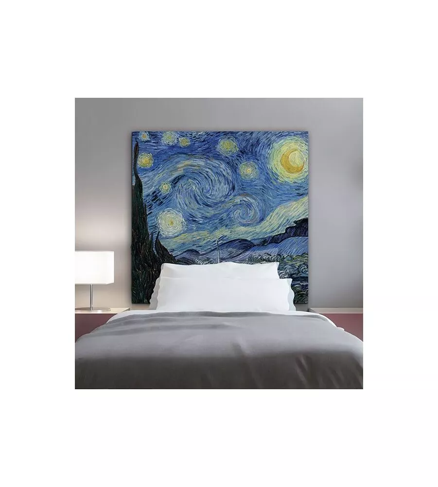 Testiera adesiva "notte stellata" per letto singolo, 78x95 cm