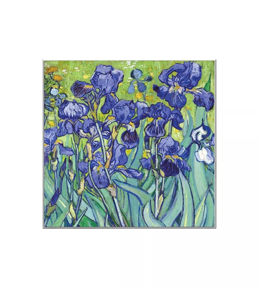 Testiera adesiva "van gogh irises" per letto singolo, 78x95 cm