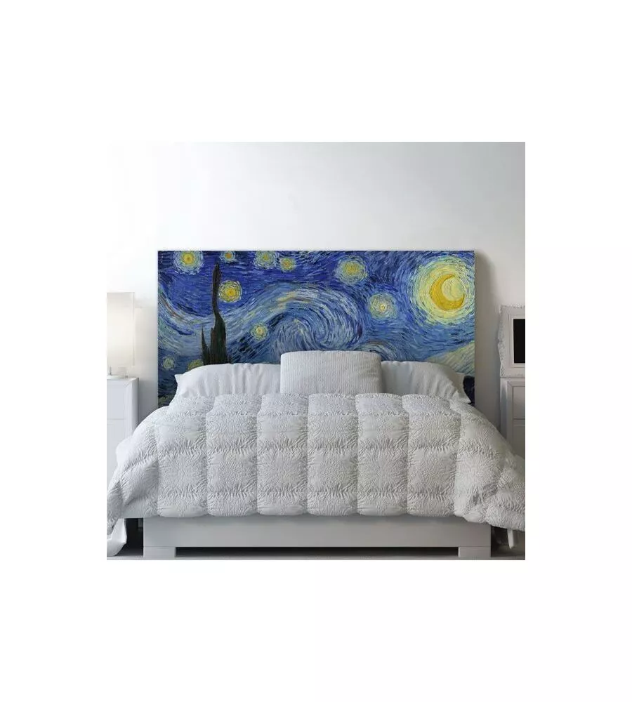 Testiera adesiva "notte stellata" per letto matrimoniale, 78x165 cm