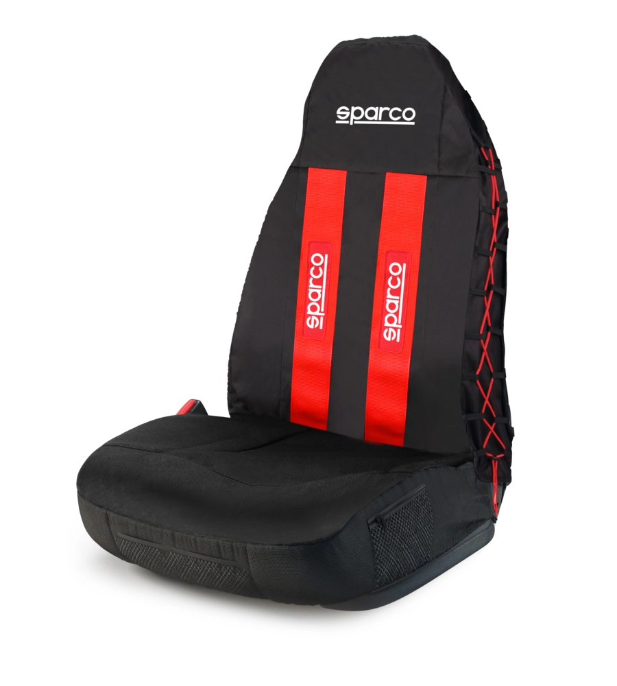 Coprisedile universale per auto sparco, colore rosso