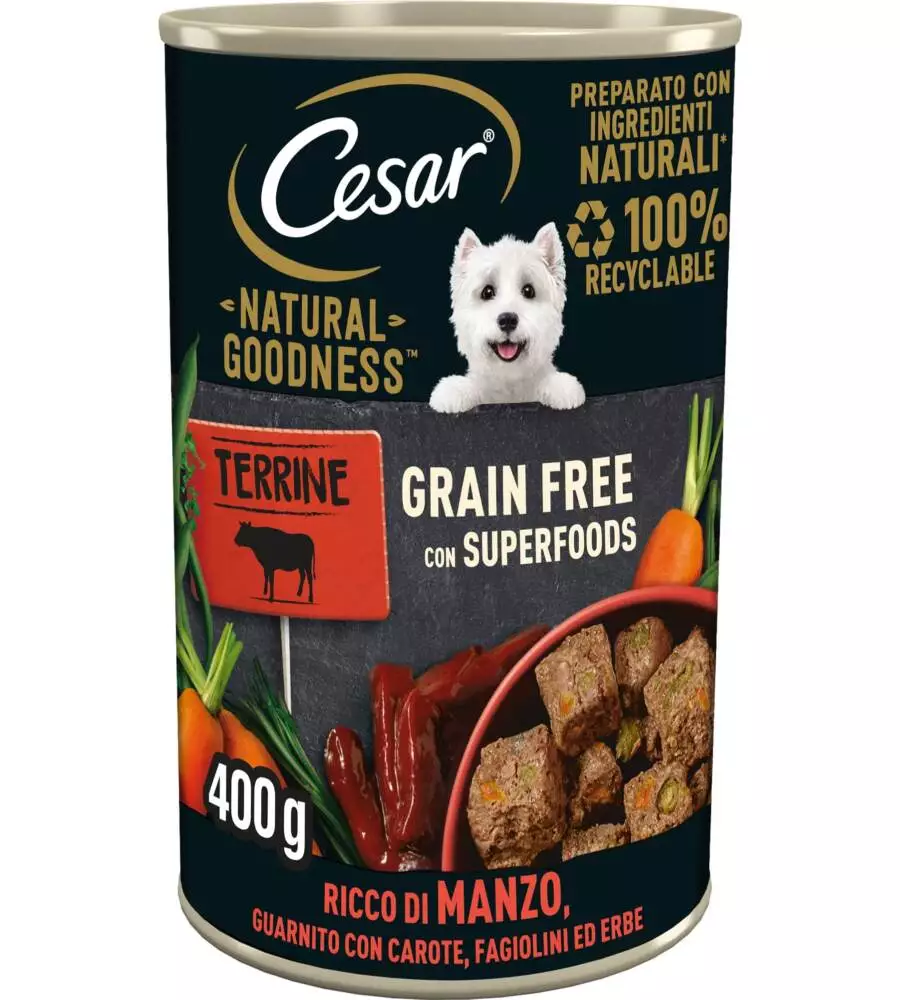 Cesar - umido per cani manzo e carote 400 gr