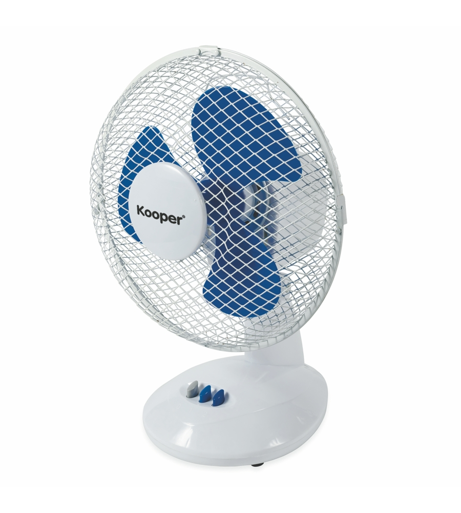 Ventilatore da tavolo bianco con lame, 25 w 23cm