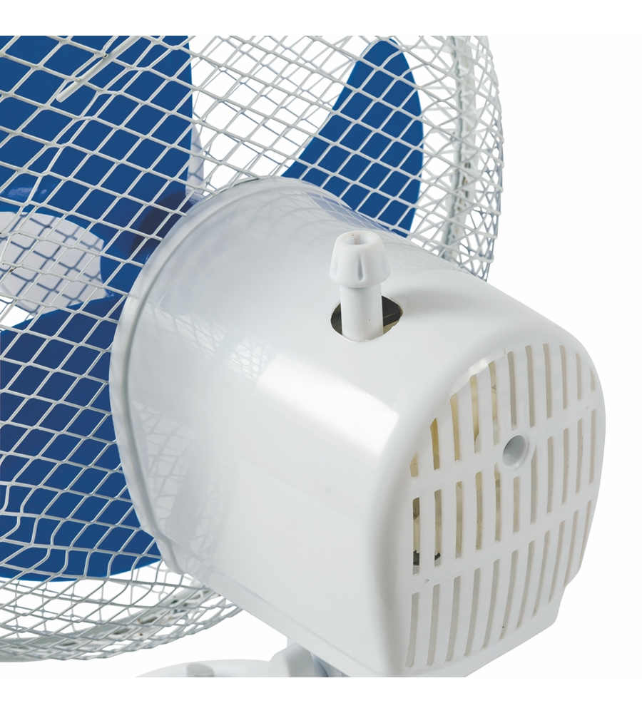 Ventilatore da tavolo bianco con lame, 25 w 23cm