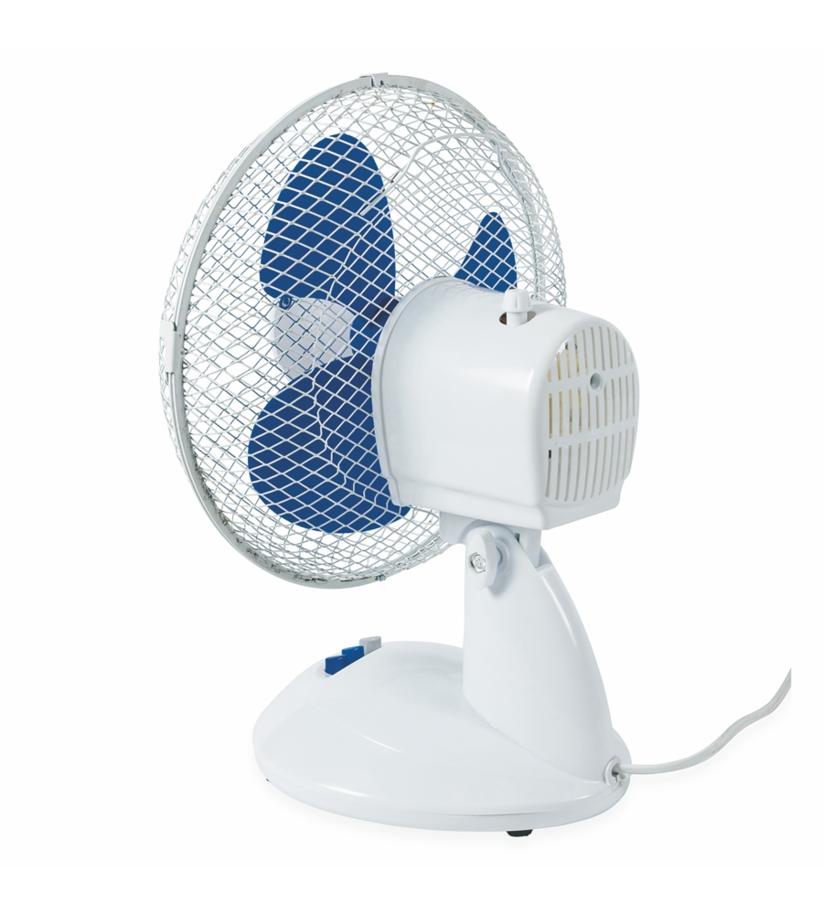 Ventilatore da tavolo bianco con lame, 25 w 23cm