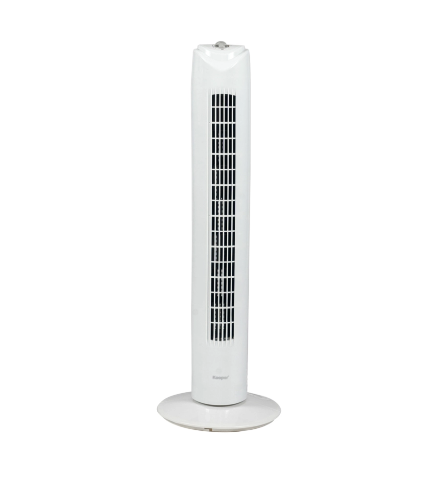 Ventilatore bianco a torretta con timer, 45 w