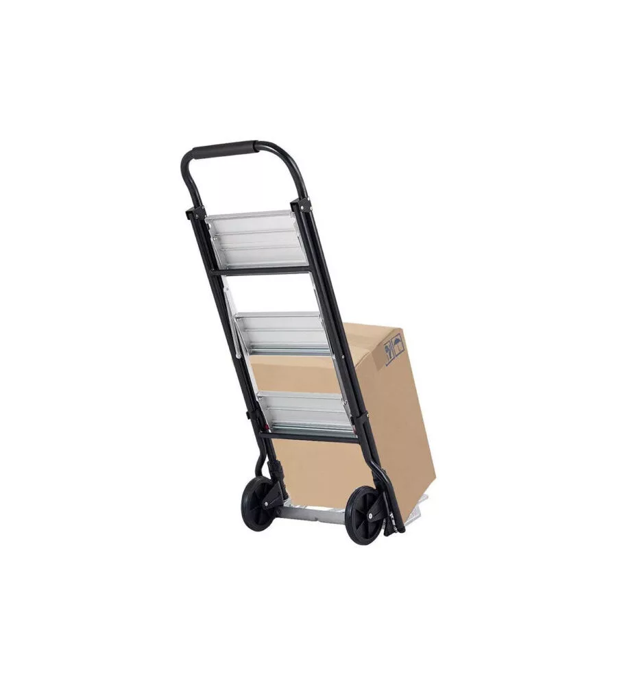 Scala-carrello con doppia funzione, portata 160 kg - grima