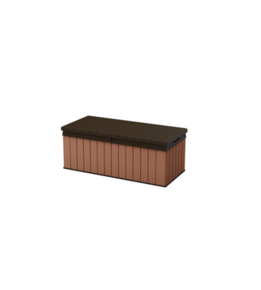 Baule keter "darwin box 100g" in resina marrone, 142,9x65,5x54,4 cm