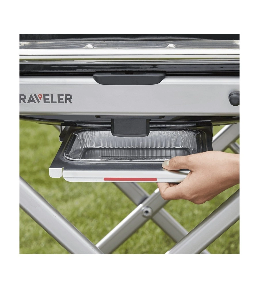 Barbecue a gas portatile weber "traveler" con griglia 63,5x34,3 cm