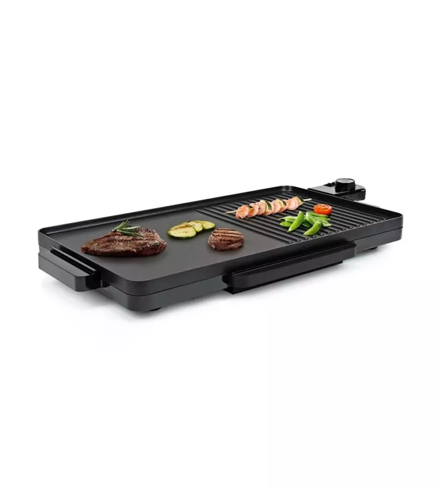 Piastra grill elettrica 49x27 cm 2000w - tristar