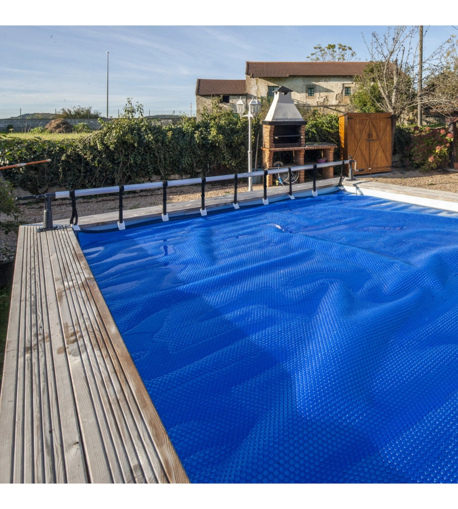 Rullo telo di copertura gre per piscine fuori terra ovali massimo 580 cm - cod. crp58