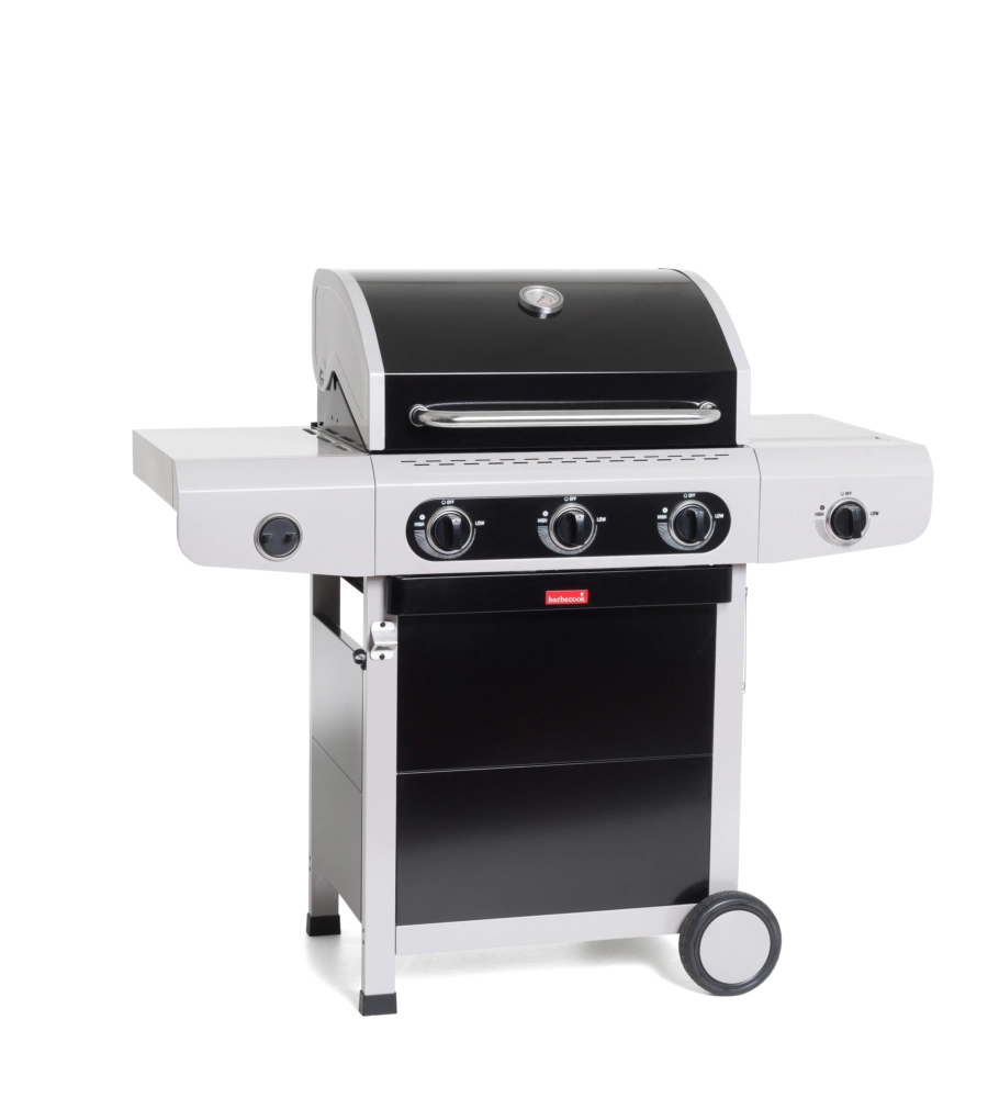 Barbecue a gas 3 fuochi barbecook "siesta 310" con fornello laterale