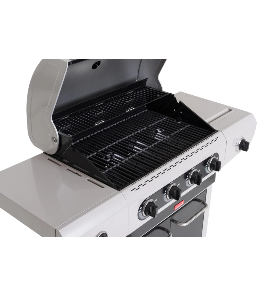 Barbecue a gas barbecook "siesta 412" con fornello laterale, 4 fuochi