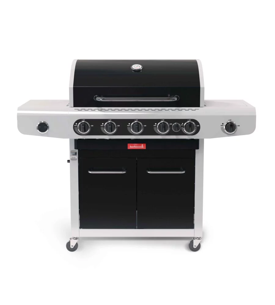 Barbecue a gas 5 fuochi barbecook "siesta 612" con fornello laterale