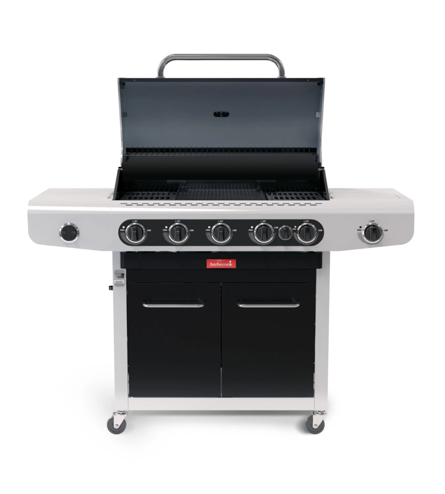 Barbecue a gas 5 fuochi barbecook "siesta 612" con fornello laterale