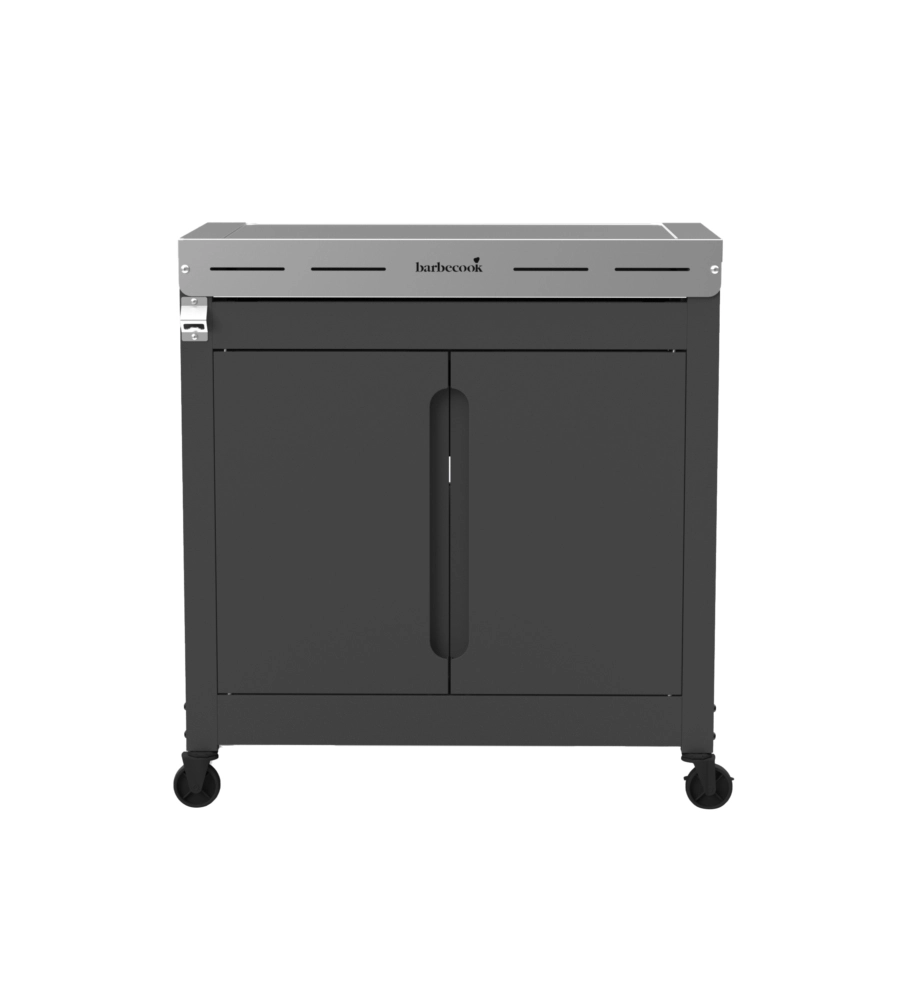 Armadio con piano da lavoro per barbecue barbecook "buddy" in acciaio inox, 84x46x90 cm