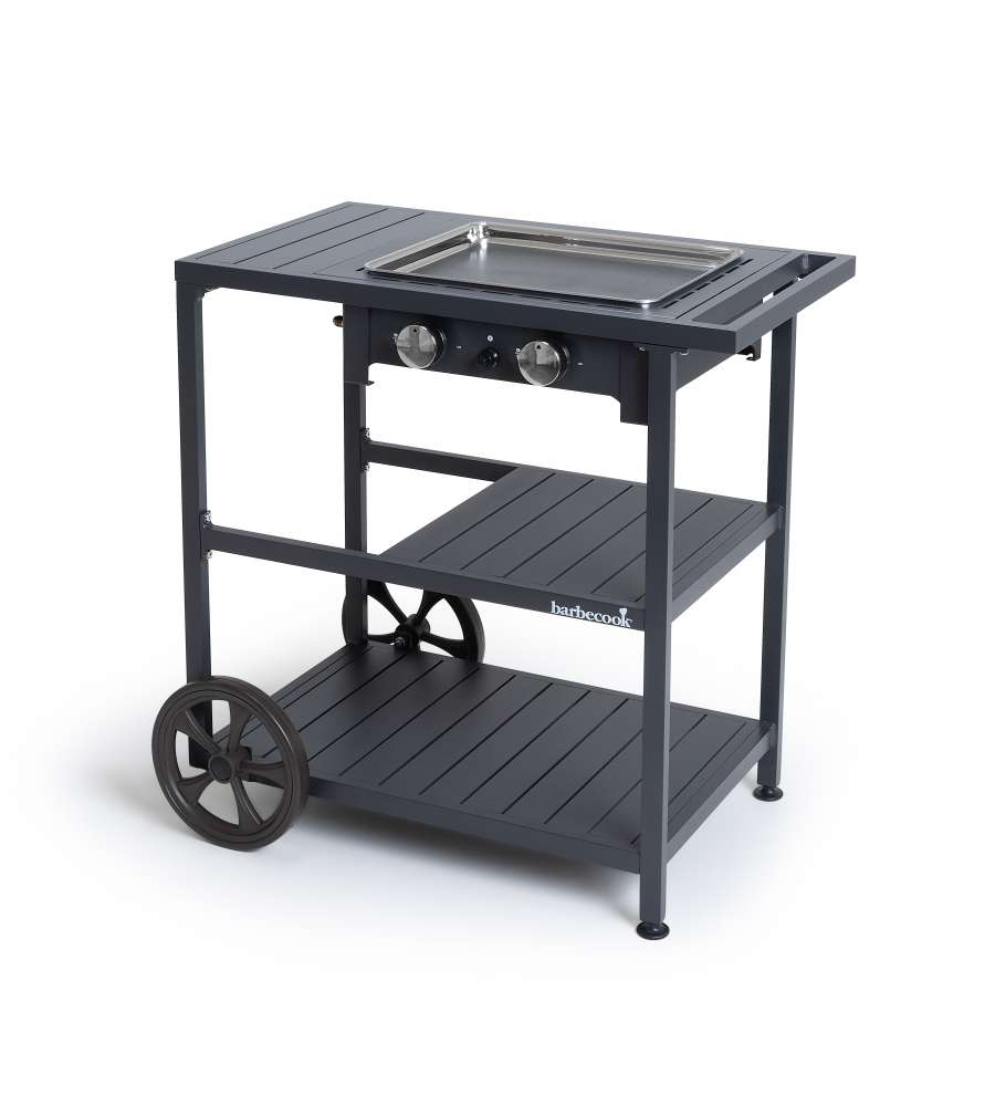 PLANCHA A GAS VICTOR CON SUPPORTO TROLLEY - BARBECOOK