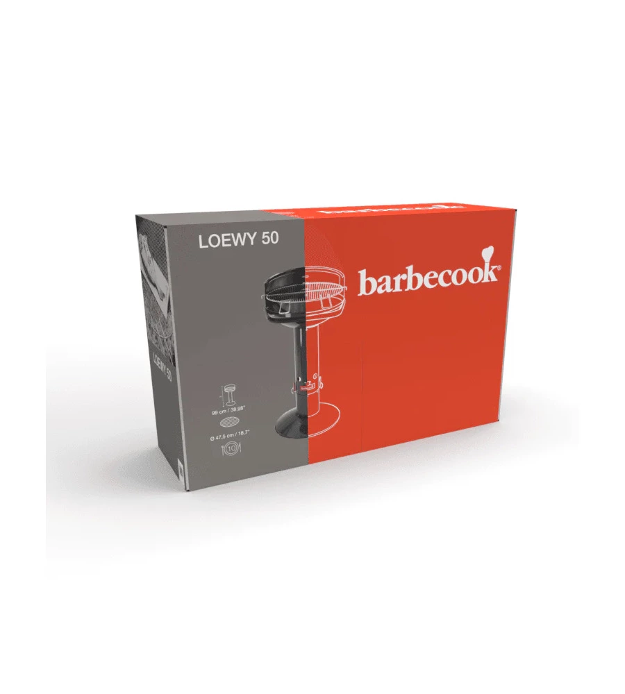 Barbecue a carbonella barbecook "loewy 50" nero, diametro 47,5 cm