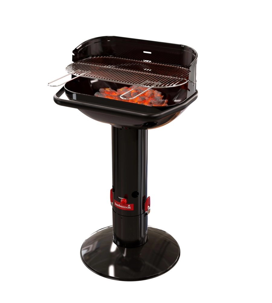 Barbecue a carbonella barbecook "loewy 55" in acciaio nero, 55x33 cm