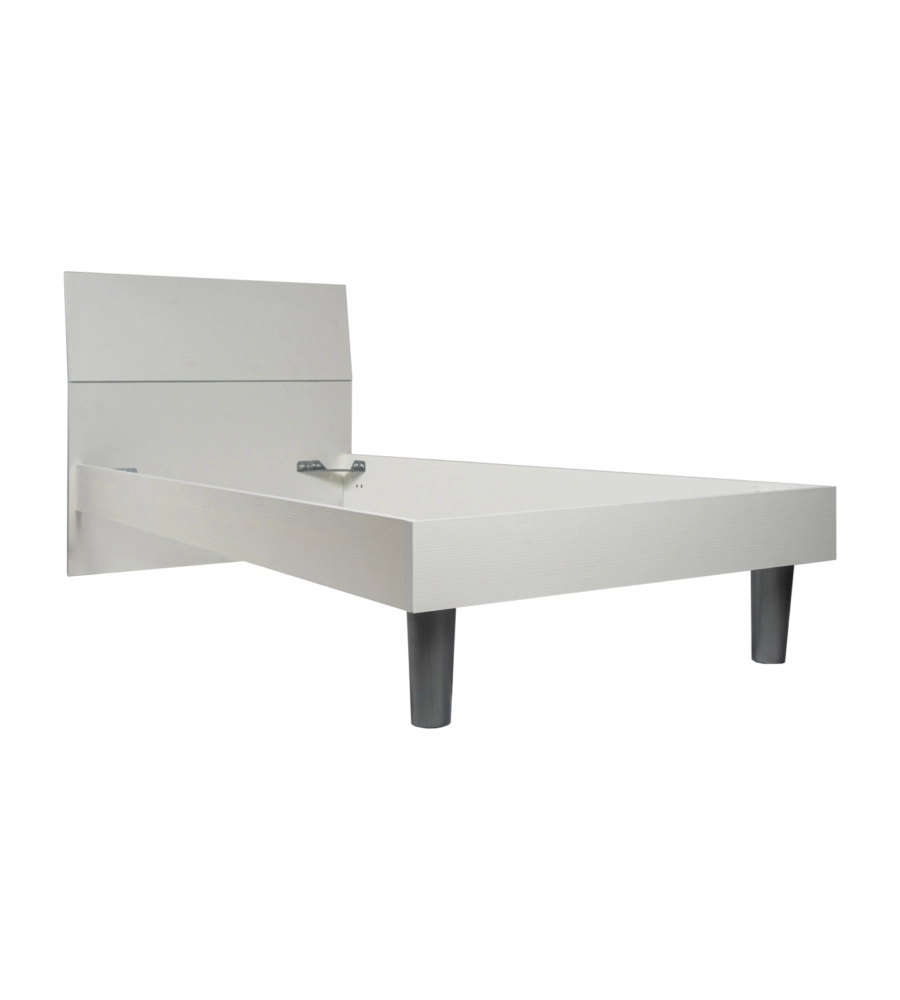 Letto singolo "giotto" bianco, 89,5x205x88 cm