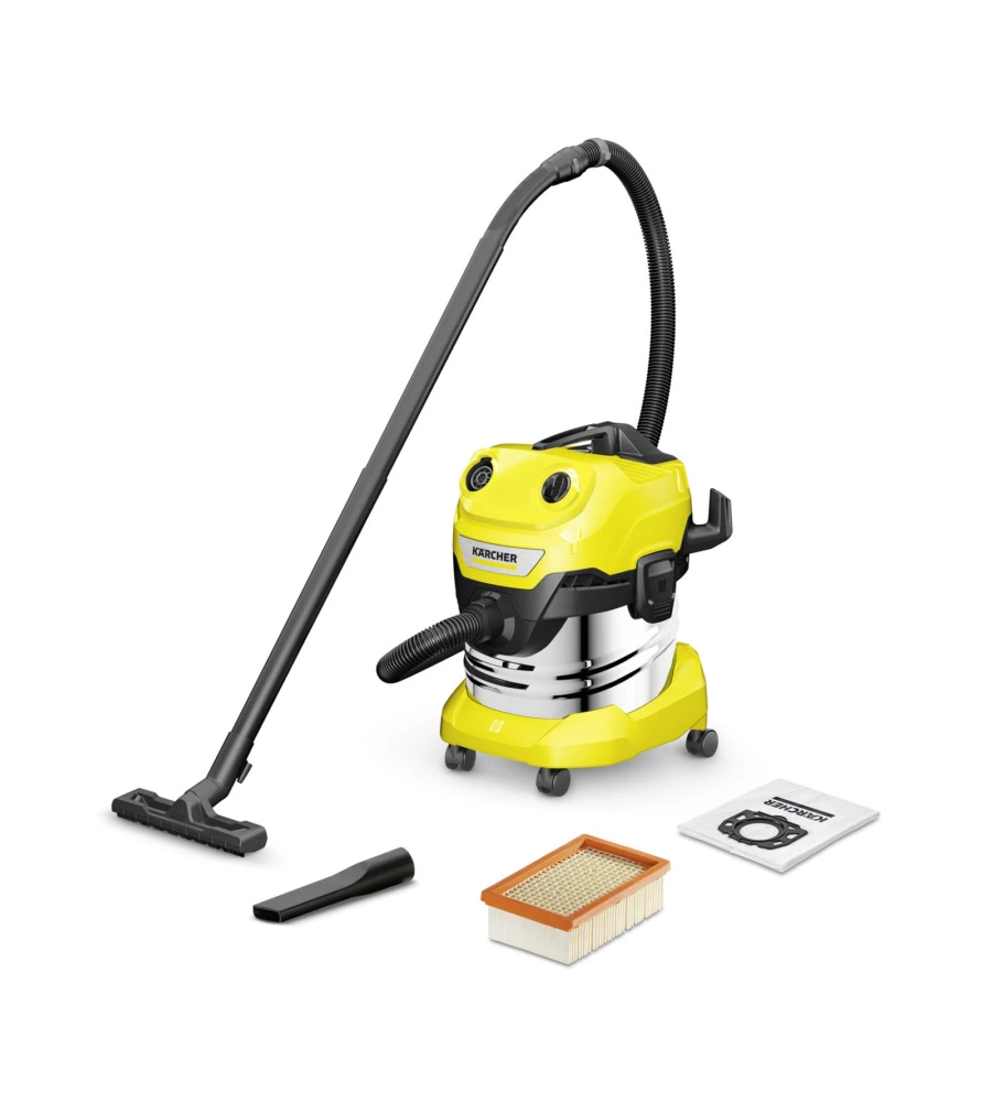 Bidone aspiratore solidi e liquidi wd4 s v 1000 watt - karcher