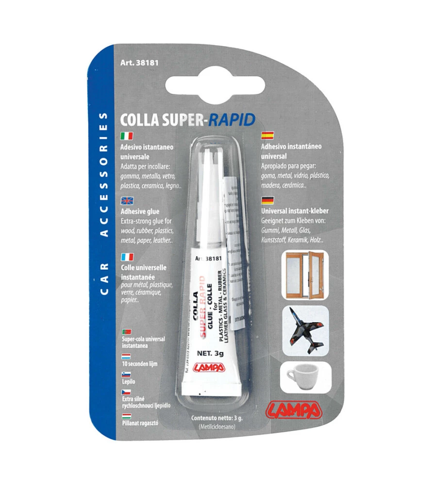 Colla istantanea lampa "super rapid", 3 grammi