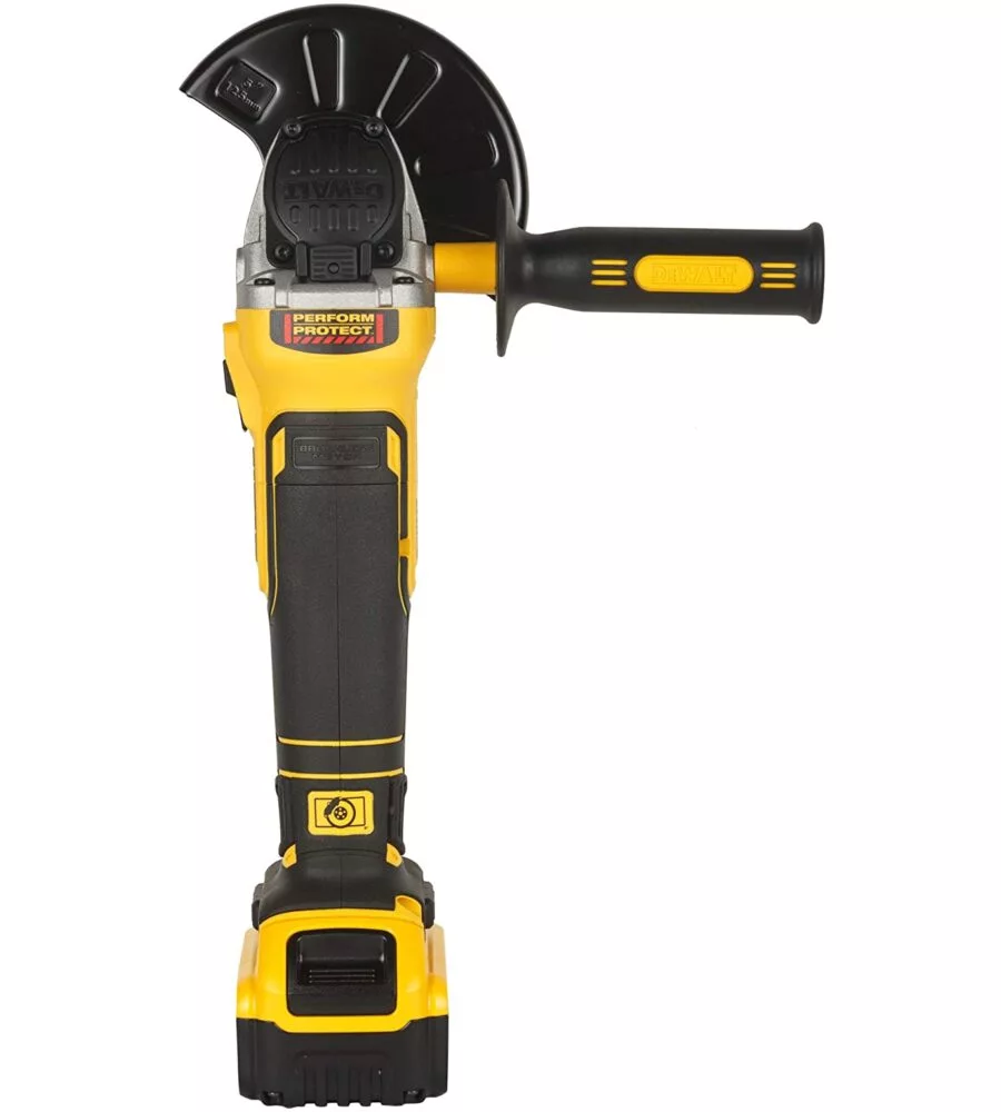 Smerigliatrice brushless a batteria dewalt dcg405pc con valigetta e due batterie da 18v 5.0 ah