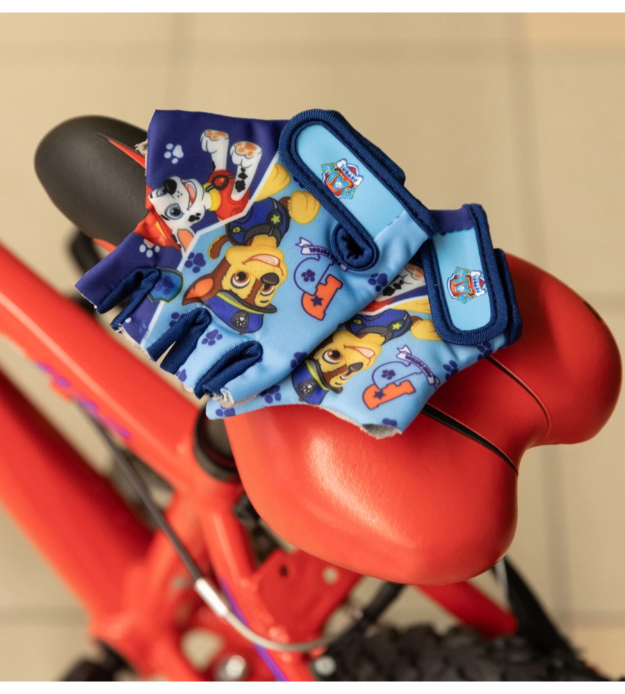 Coppia di guanti da bici "paw patrol" senza dita