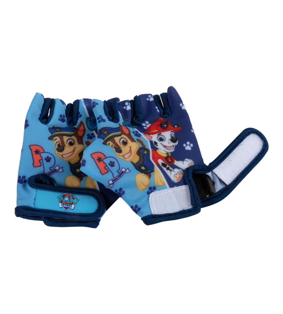 Coppia di guanti da bici "paw patrol" senza dita