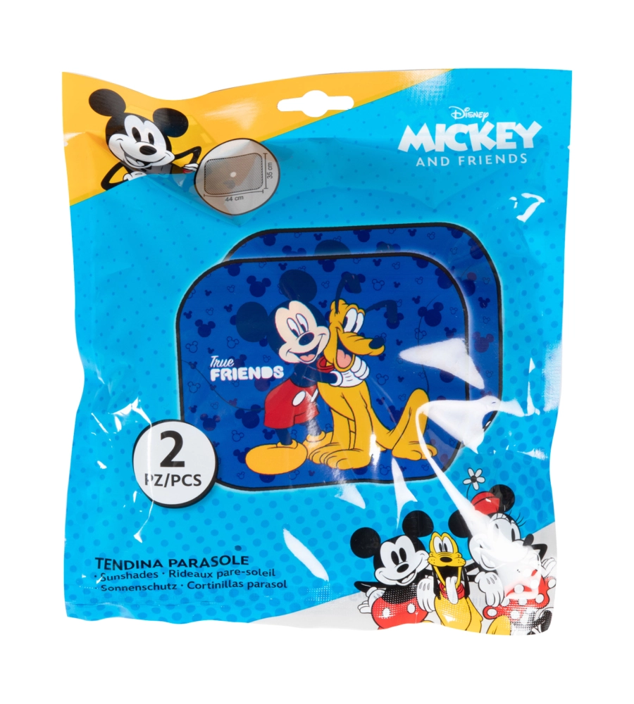 Coppia tendine auto laterali "disney mickey mouse", 44x35 cm