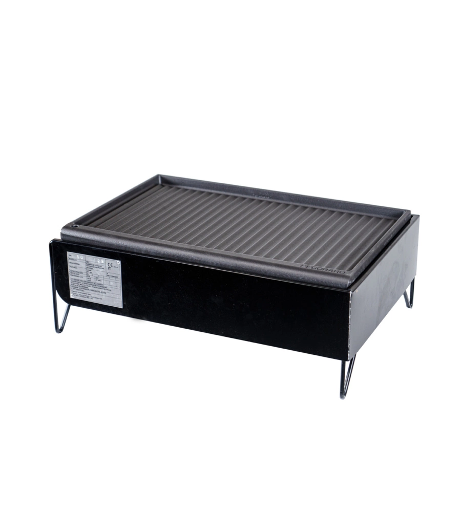 Barbecue a gas da appoggio mini nero, 62x42x22 cm - arnold