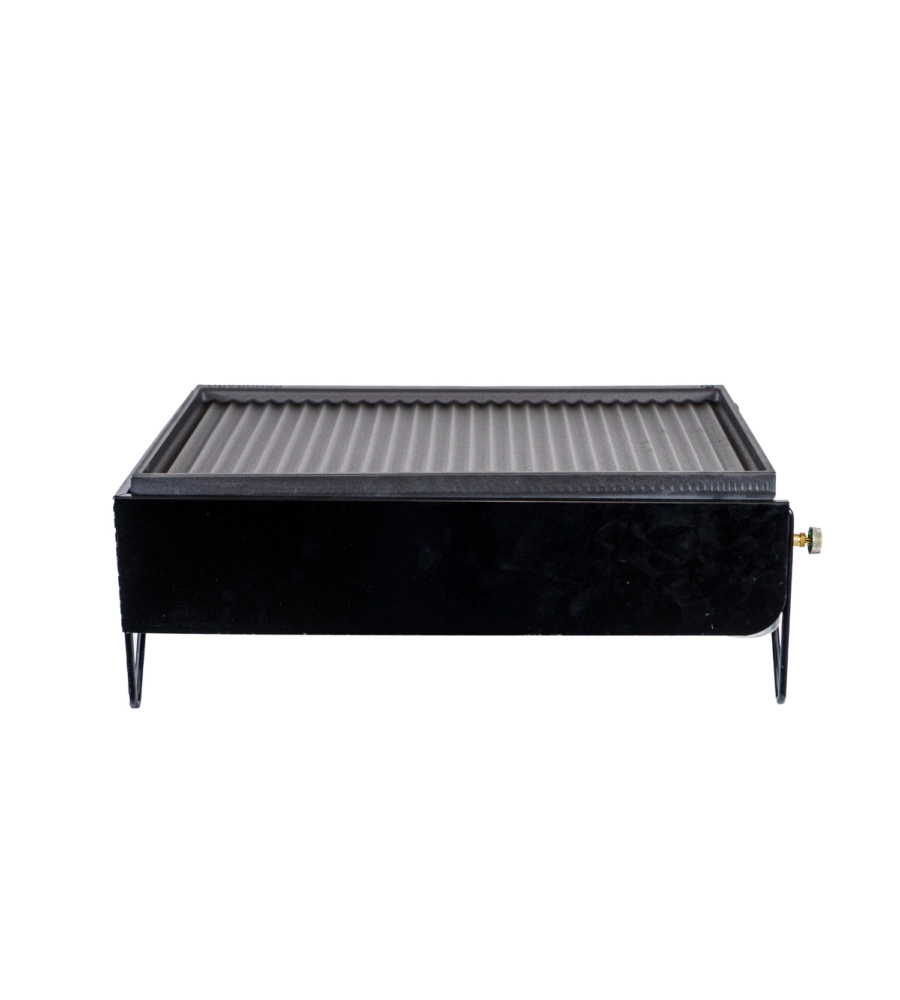 Barbecue a gas da appoggio mini nero, 62x42x22 cm - arnold