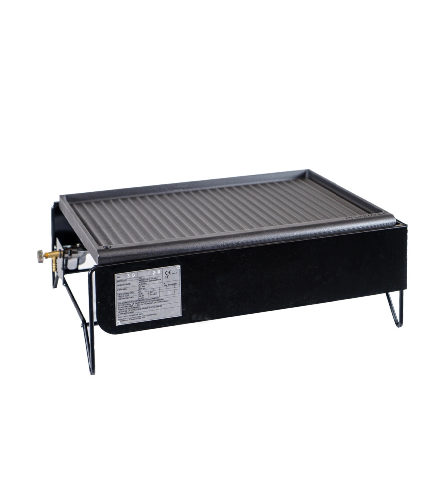 Barbecue a gas da appoggio mini nero, 62x42x22 cm - arnold