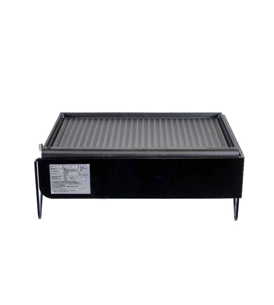 Barbecue a gas da appoggio mini nero, 62x42x22 cm - arnold