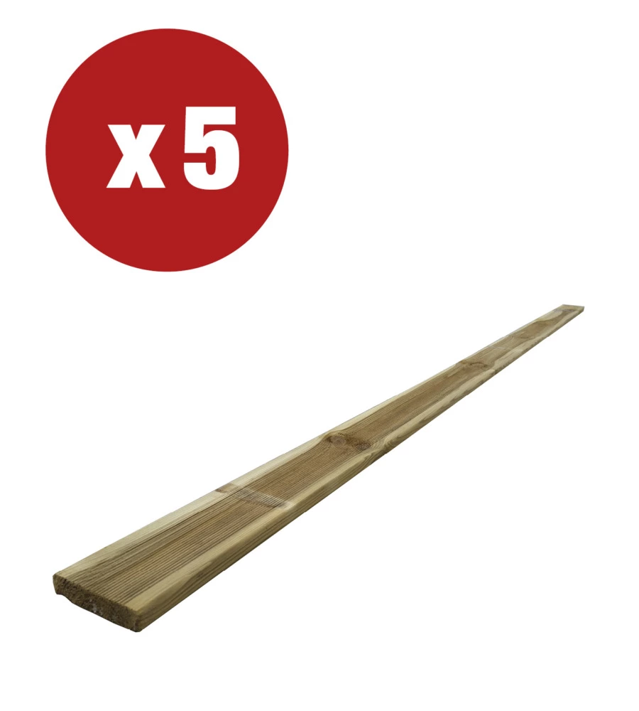 Promo 5 listoni per pavimento zigrinato 21x95x2400 mm