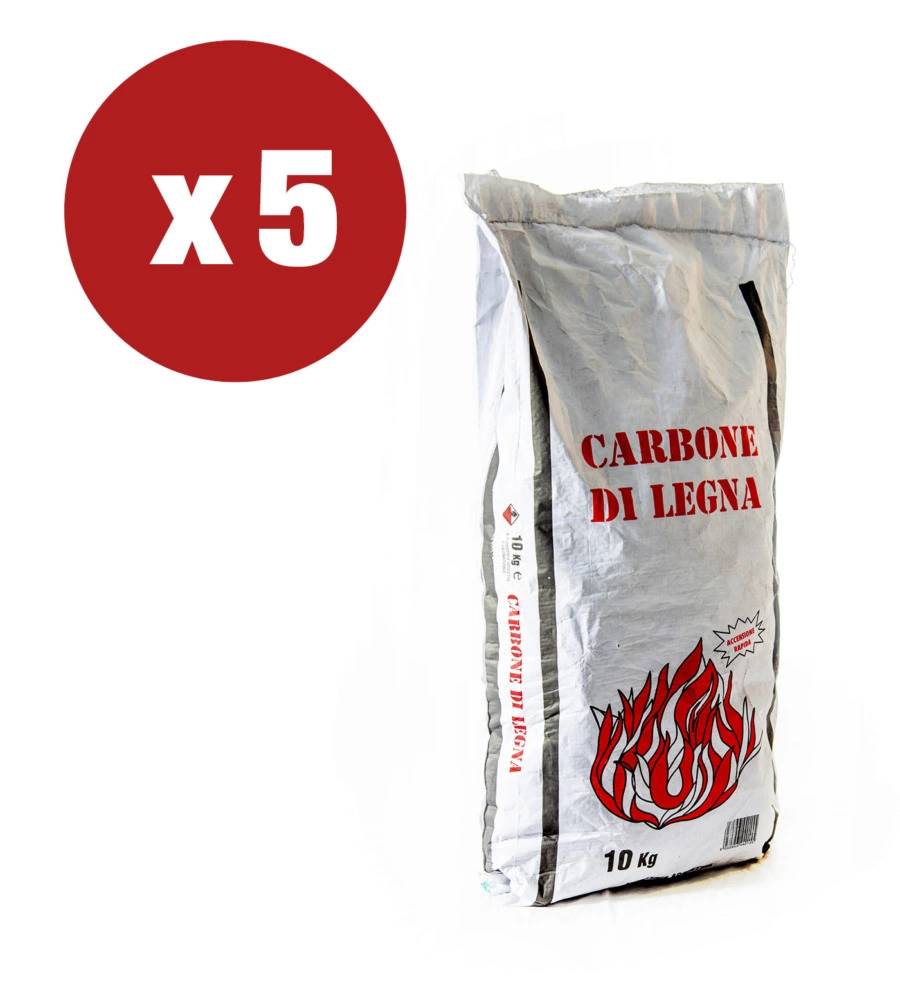 5 pezzi carbonella 10 kg