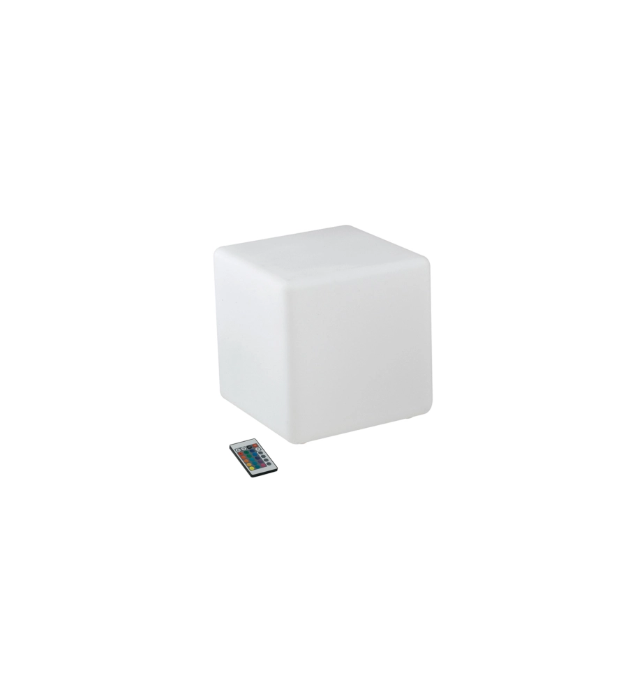 Lume da giardino led "geco" bianco 30x30x30 cm, 4w