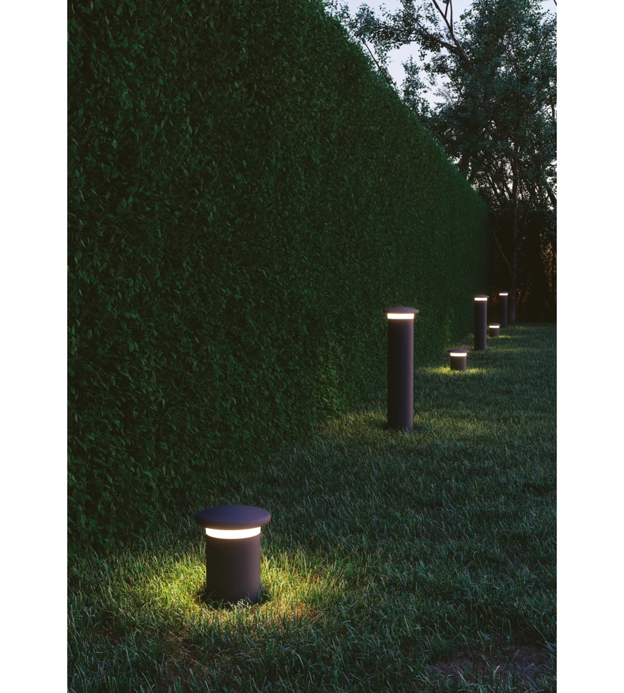 Palo led "bitt" corten 27,5x20,9 cm , 10w