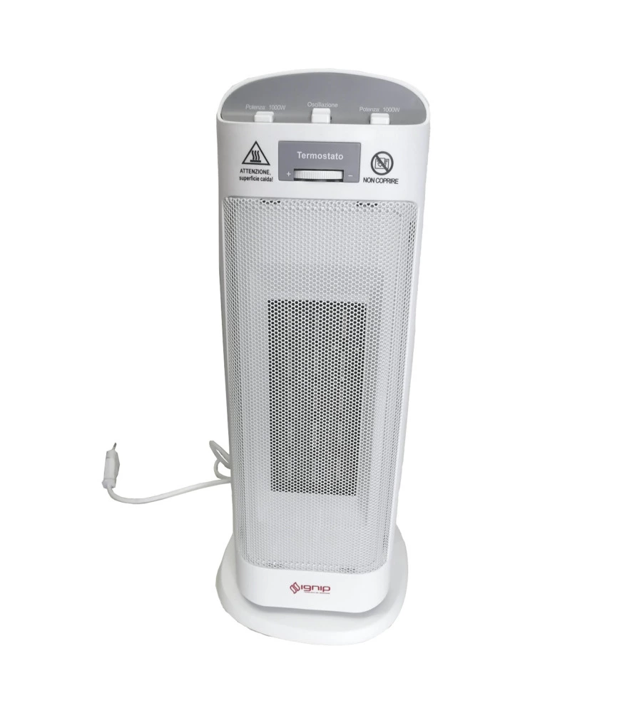 Termoventilatore a torretta bianco 1000-2000 w