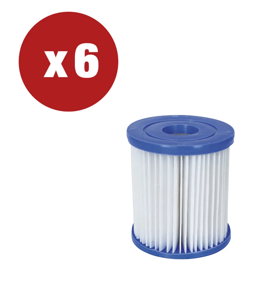 Offerta 6 pezzi filtro bestway a cartuccia ii per pompe da 2.006/3.028 lt/ora - 58094