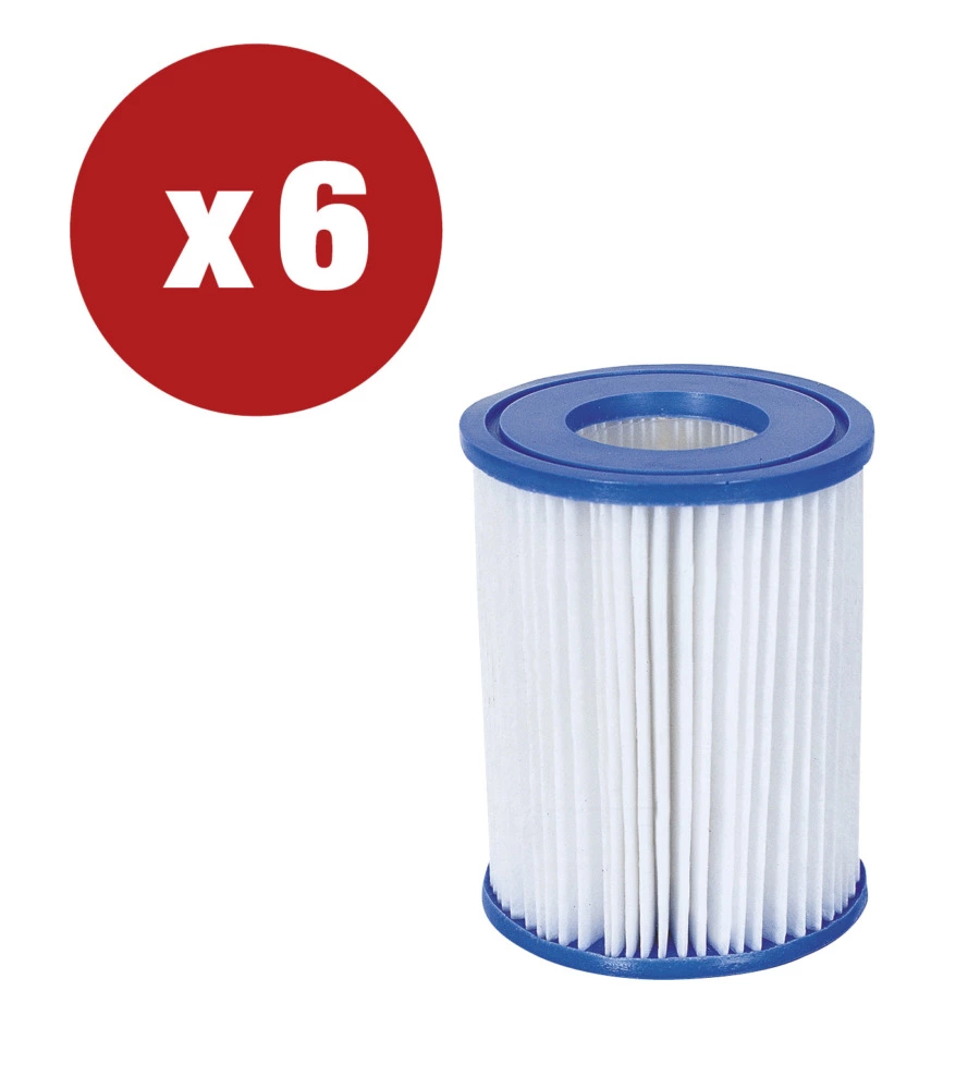 Offerta 6 pezzi filtro a cartuccia i per pompe da 1.249 lt/ora - 58093