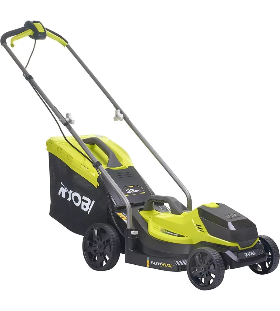 Tagliaerba a batteria larghezza di taglio 33 cm ryobi olm1833b - solo corpo macchina