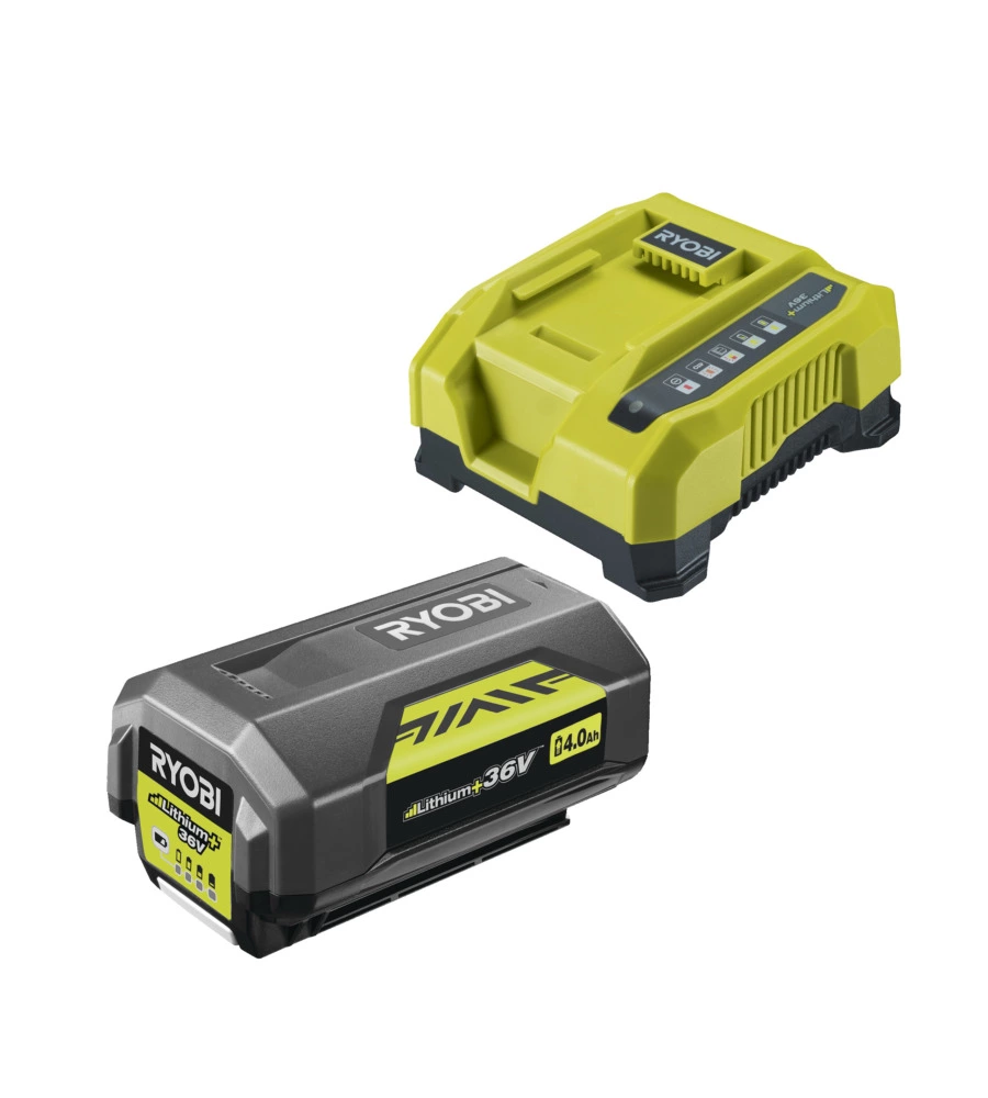 Kit batteria 4ah/36v e caricabatterie rapido ry36bc60a-140 - ryobi