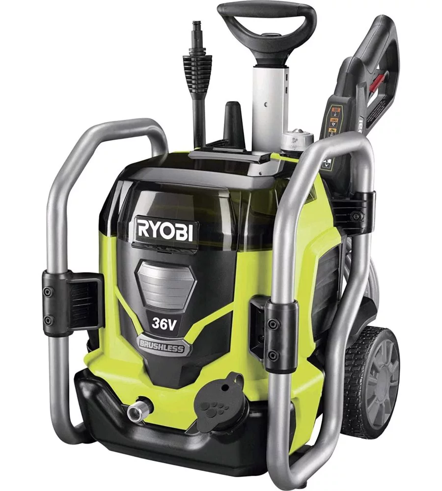 Idropulitrice rpw36120hi con motore brushless - 36v 120 bar 320 l/h, solo corpo macchina batteria non inclusa - ryobi