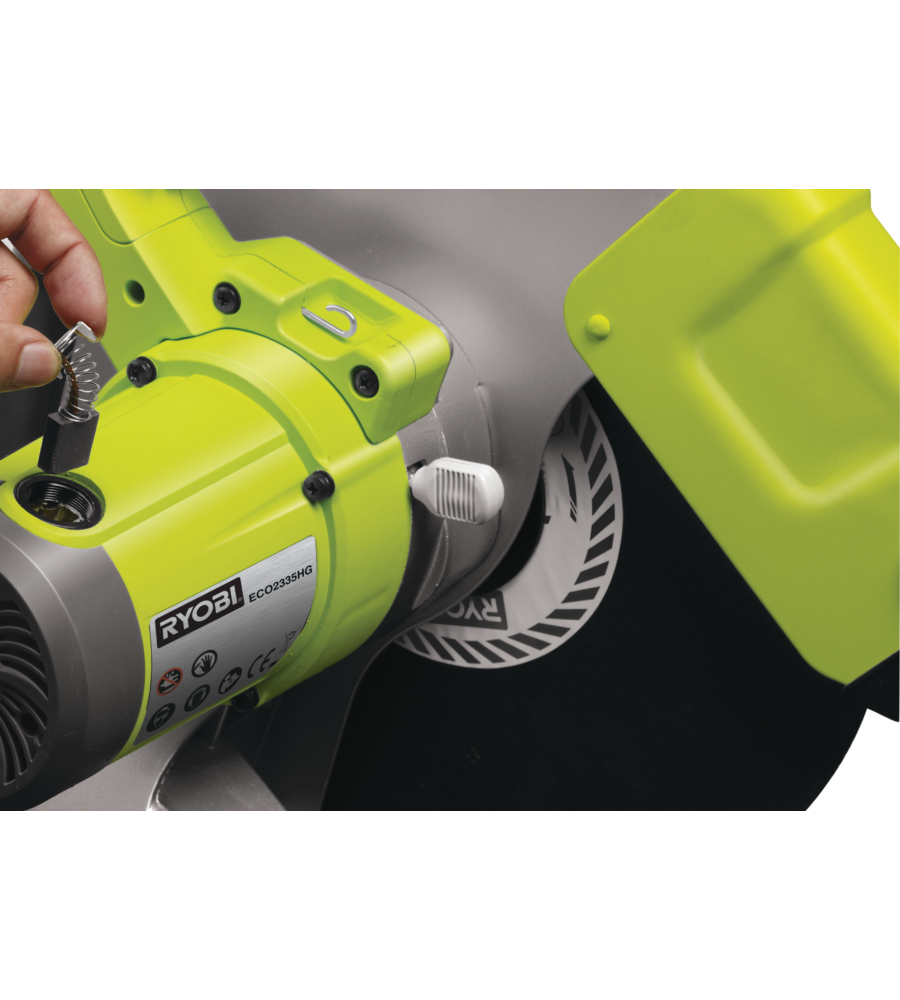 Troncatrice per metallo eco2335hg diametro 355 mm potenza 2300 watt - ryobi