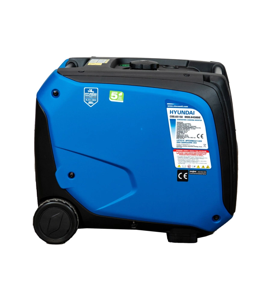 Generatore di corrente inverter a benzina hyundai 3500 w - cod. 65158