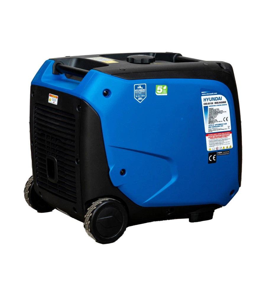 Generatore di corrente inverter a benzina hyundai 3500 w - cod. 65158