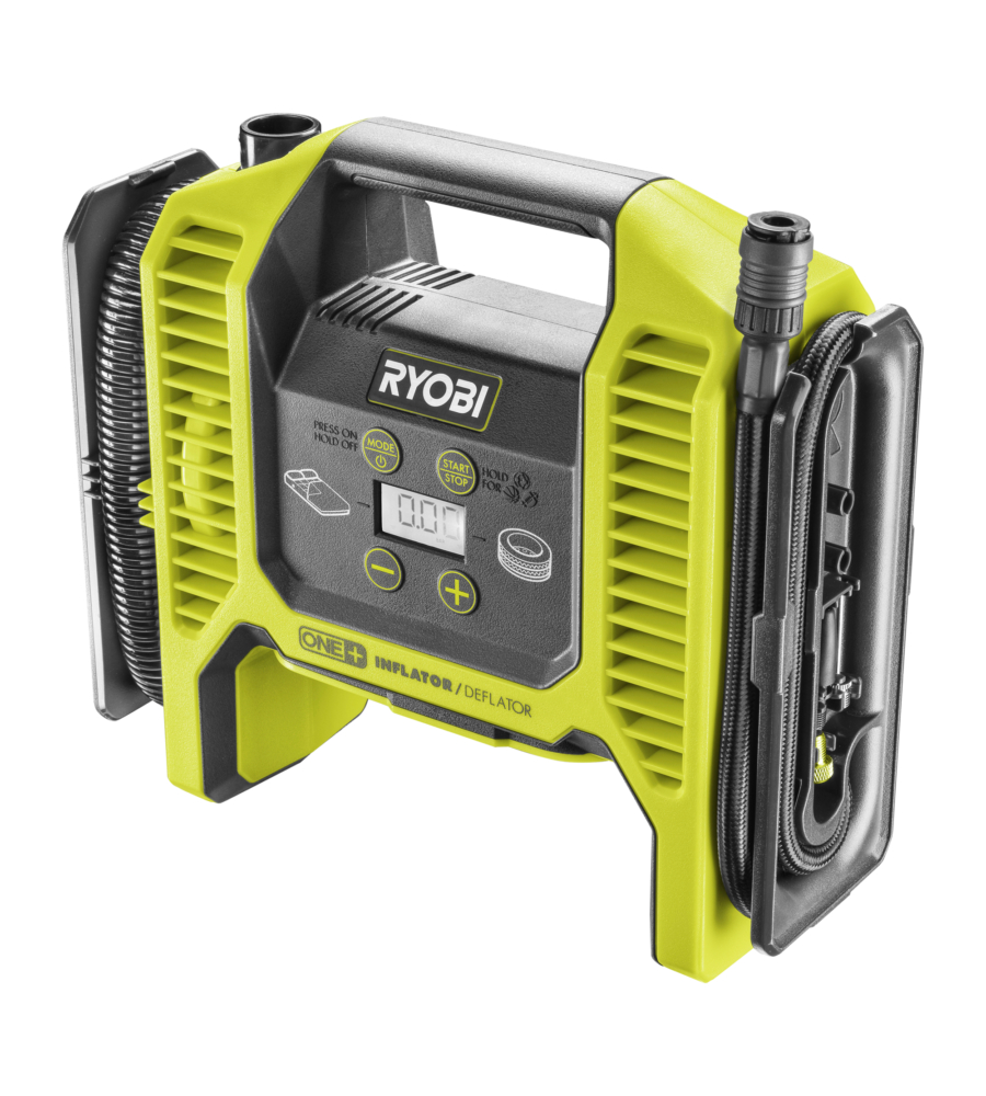 Compressore aria portatile a batteria ryobi "r18mi-0" 18v, solo corpo macchina