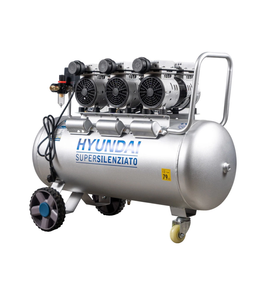 Compressore aria silenziato hyundai 100l 3hp - cod. 65704